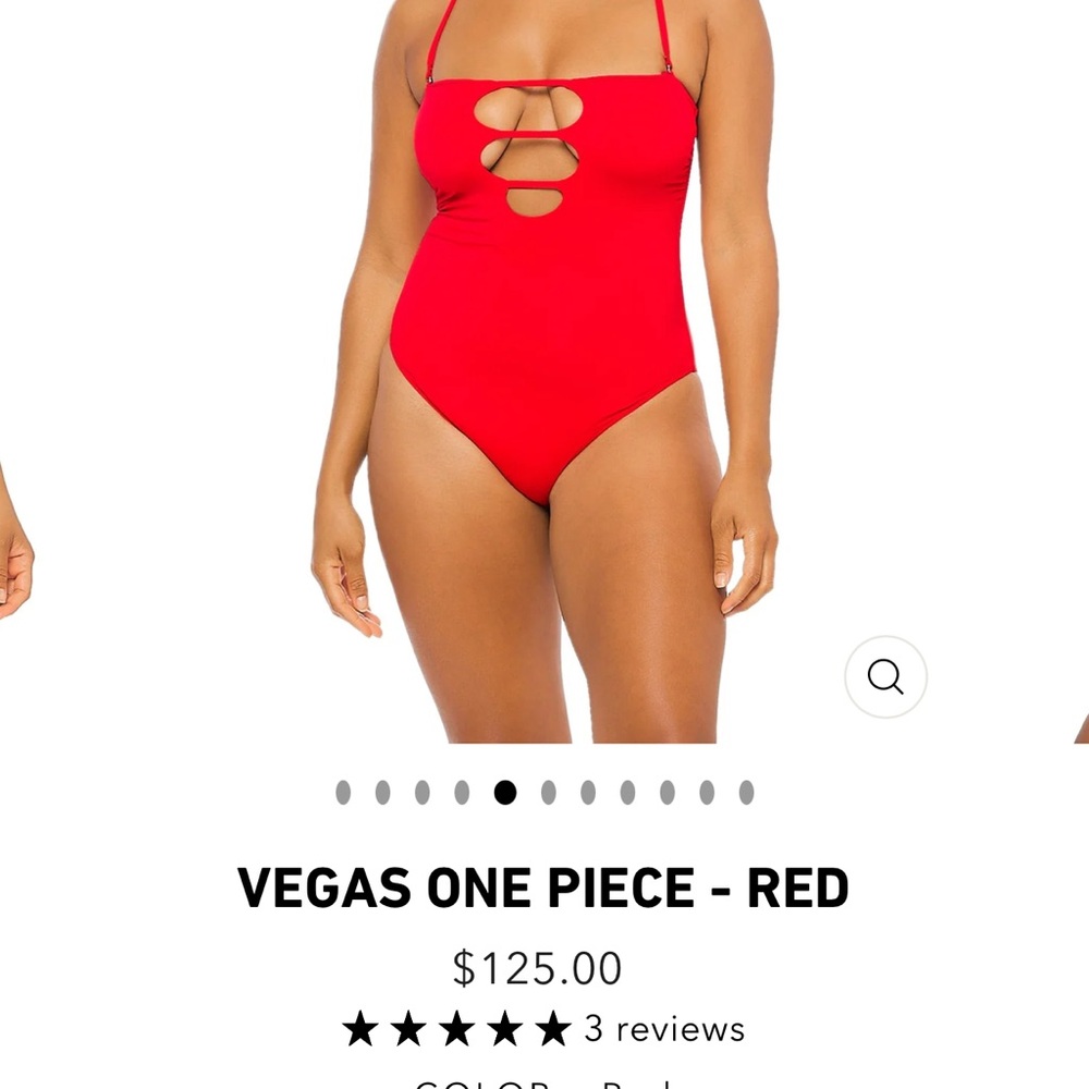 Vegas Red One Piece Swimsuit